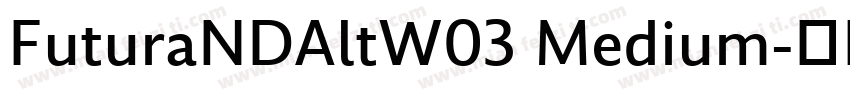 FuturaNDAltW03 Medium字体转换